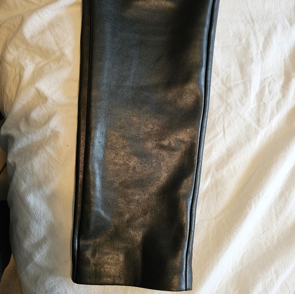 Wilfred Melina pants. Vegan leather. High waist. They are full length. - Picture 3 of 4